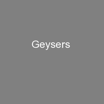 Geysers