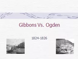 Gibbons Vs. Ogden