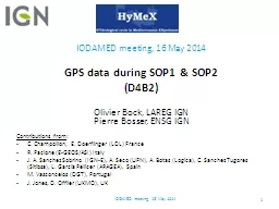 GPS data during SOP1 &