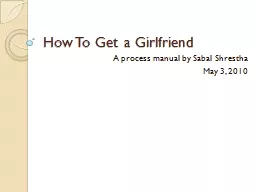 How To Get a Girlfriend
