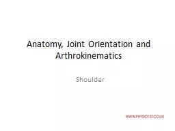 Anatomy, Joint Orientation and Arthrokinematics