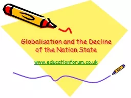 Globalisation and the Decline of the Nation State