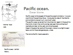 Pacific ocean.