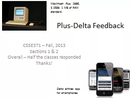 Plus-Delta Feedback