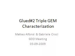 Glued#2 Triple GEM Characterization