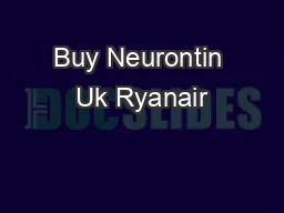 Buy Neurontin Uk Ryanair