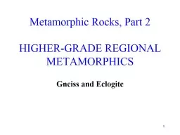 1 Metamorphic Rocks, Part 2