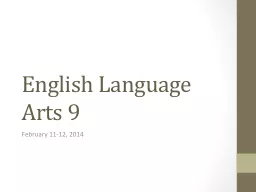 English Language Arts 9