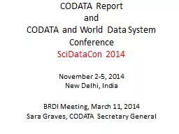 CODATA Report