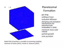 Planetesimal Formation