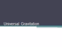 Universal Gravitation