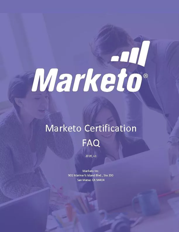 Marketo Certifi