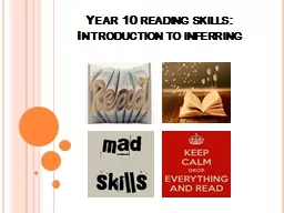 Year 10 reading skills: Introduction to inferring