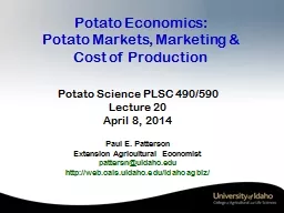 Potato Economics: