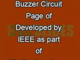 Two Button Buzzer Circuit Page of Developed by IEEE as part of TryEngineering w
