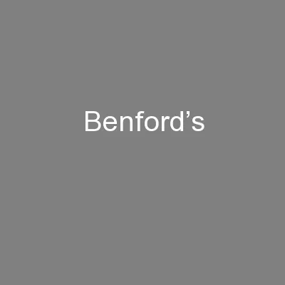 Benford’s