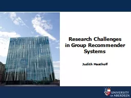 Research Challenges