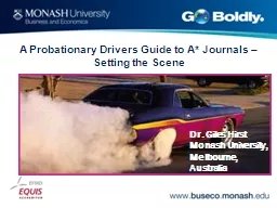 A Probationary Drivers Guide to