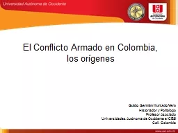 El Conflicto Armado en Colombia,