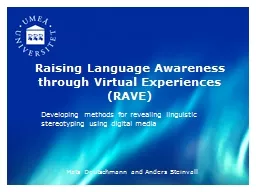 Raising Language Awareness