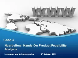 NearbyNow: Hands-On Product Feasibility Analysis