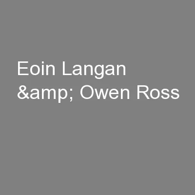 Eoin Langan & Owen Ross