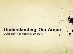 Understanding Our Armor