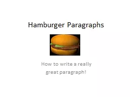 Hamburger Paragraphs