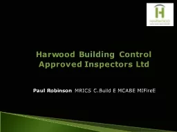 Harwood Building Control Approved Inspectors Ltd