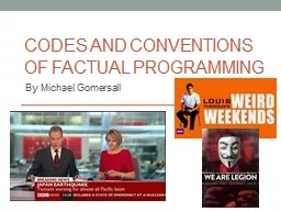 Codes and Conventions of Factual Programming