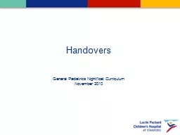 Handovers
