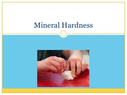 Mineral Hardness