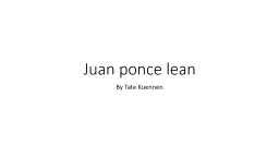 Juan ponce lean