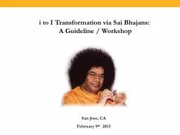i to I Transformation via Sai Bhajans: