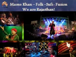 Mame Khan – Folk –Sufi- Fusion