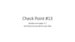 Check Point #13