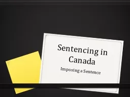 Sentencing in Canada