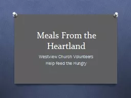 Meals From the Heartland