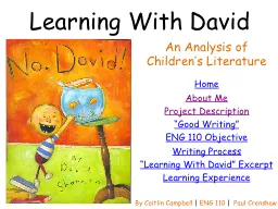Learning With David