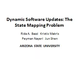 Dynamic Software Updates: The State Mapping Problem