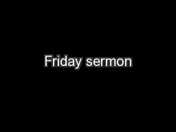 Friday sermon