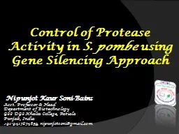 Control of Protease Activity in