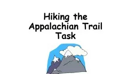 Hiking the Appalachian Trail Task