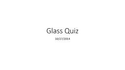 Glass Quiz