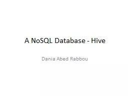 A  NoSQL