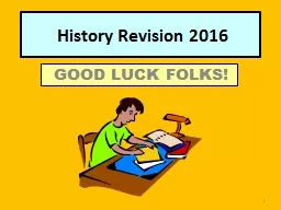 1 History Revision 2016