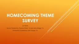 Homecoming Theme Survey