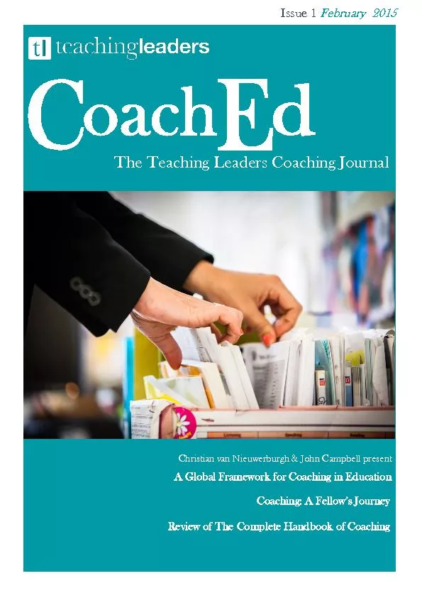 The Teaching Leaders Coaching Journal