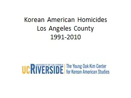 Korean American Homicides