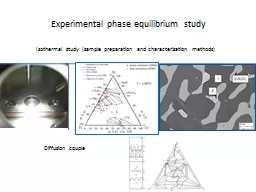 Experimental phase equilibrium study